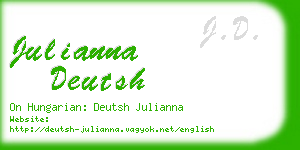 julianna deutsh business card